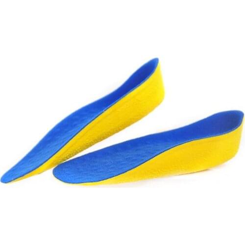 1pair Shoe Insoles Breathable Half Insole Heighten 2cm Pad Sports Insoles Insert Increase Cushion Unisex Shoes Tools Heel H W8M8