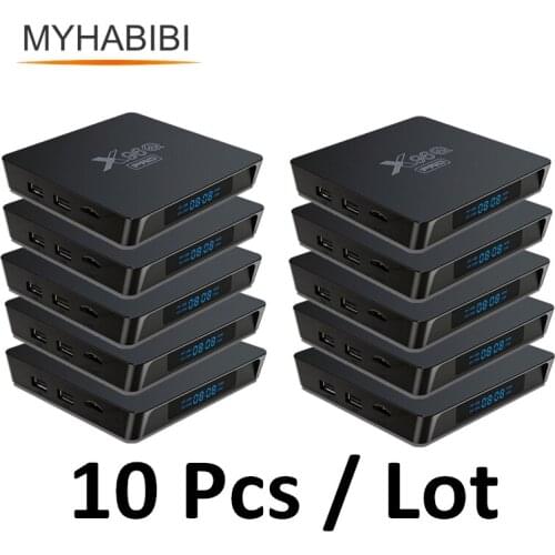 10 Pcs Lot X96QPRO Android 10.0 Set Top Box X96Q Pro Smart Media Player TV BOX
