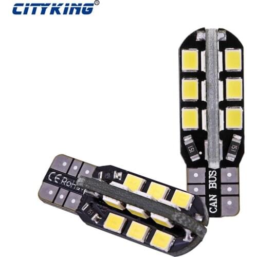 10 x T10 led canbus White light T10 24smd led 2835 smd Light t10 24led Side Wedge parking bulb canbus auto car styling