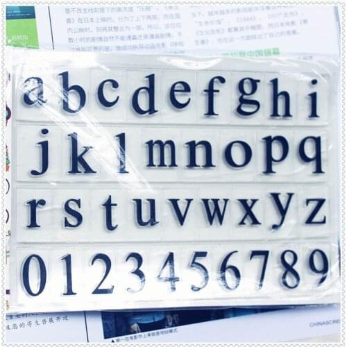 11.3*15.56cm The Arabic Numeral Transparent Silicone Rubber Clear Stamps Cartoon For Scrapbooking/DIY Wedding Album