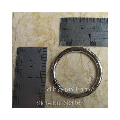 20 PCS 1.5" 38mm O Ring Metal for ribbon D Dee Webbing Belt Buckle Bag Non Welded