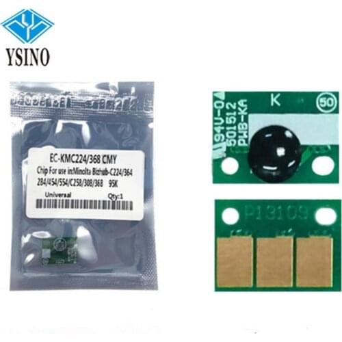 20PCS Toner Cartridge Chip Bizhub C224e Toner Chip for Konica Minolta Bizhub C224 C364 C284 C284 C364