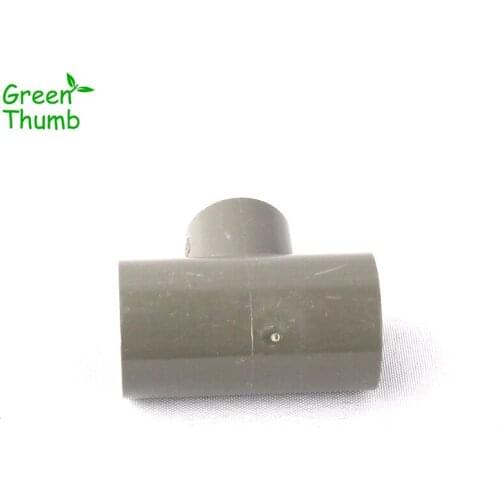 20pcs Inner Diameter 25mm to 32mm PVC 3 Way Connectors Garden Irrigation Water Pipe PVC Reducing Tee Connector