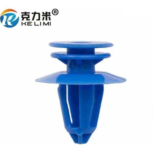 KE LI MI 8mm Auto Interior Door Card Trim Panel Retainer Rivets Blue Universal Car Garnish
