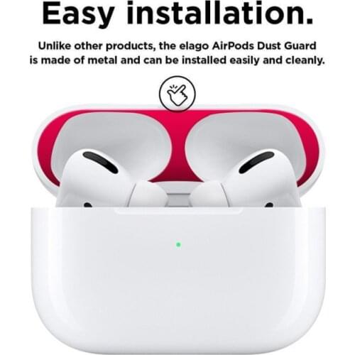 8 Colors Dust Guard Protective Sticker Metal 18K Gold Plated Film For Apple For AirPods Pro Case