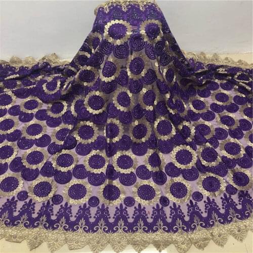 African Lace Fabric 2020 French Cord Lace Fabric Embroidered Nigerian Tulle Lace Fabric With Stones For Wedding Dress! XMF763