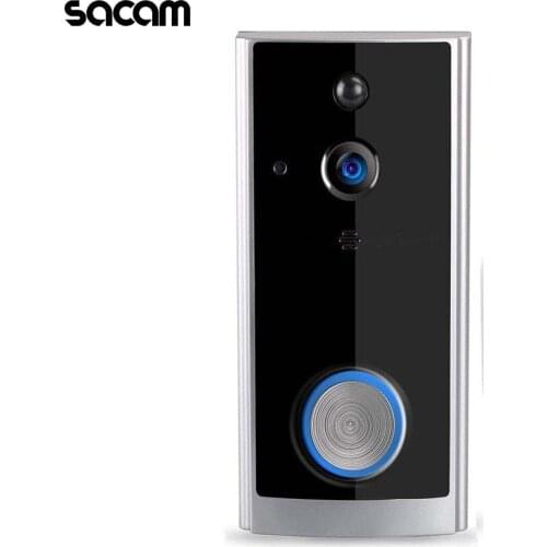 Smart WiFi video doorbell 720P HD wireless doorbell camera security battery waterproof doorbell PIR motion detection night visio