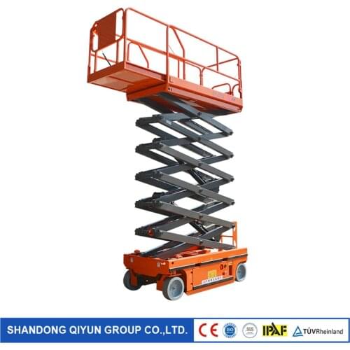 Qiyun Brand Made in China High Quality CE ISO Factory Price 6m 550kg Electric Scissor Lift Self-Propelled Man Lift