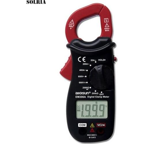 Digital Clamp Multimeter Voltmeter with Buzzer Mini Electronic AC/DC Voltage Tester Current Resistance Continuity Tester Meters