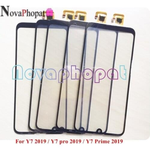 Novaphopat Black/white Sensor For Huawei Y7 2019 / Y7 Pro 2019 / Y7 Prime 2019 Touch Screen Digitizer Glass Panel + tracking