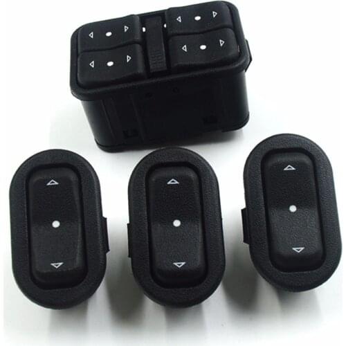4PCS POWER WINDOW MASTER CONTROL SWITCH CONSOLE For Vauxhall Opel Astra G Zafira A 1998 - 2005 # 90561086 6240106 90561388