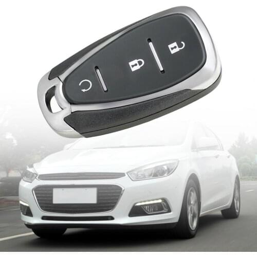 B185 Key Fob Shell High Reliability Perfect Fitment Black 3 Buttons Remote Key Fob Case for Chevrolet Cruze 2017-2020