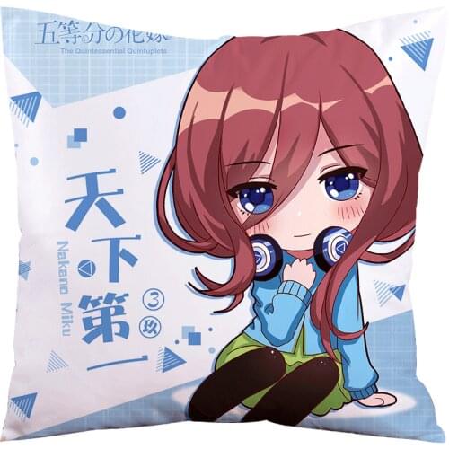 Anime Square Pillow Case The Quintessential Quintuplets Eromanga Sense Rem Misaka Mikoto Case Body Pillow Cover Dakimakura case