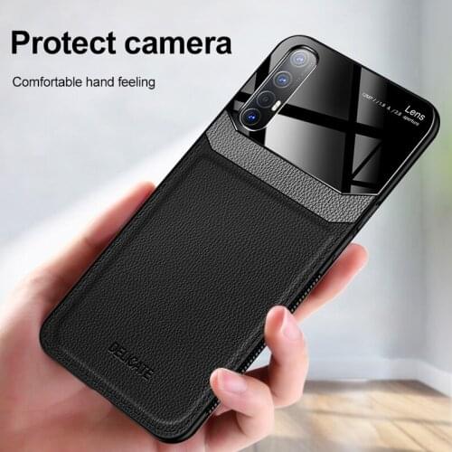Scrub Cortex Texture Phone Case For OPPO Reno 2 ACE 2Z 3 Pro 3Pro 4 4Pro 5G Classic business leather case Protect The Lens Cover
