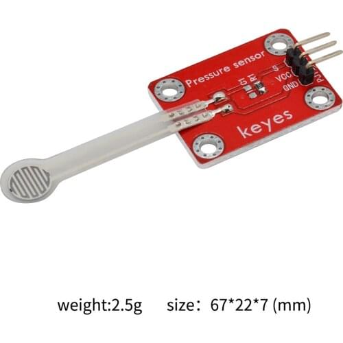 Thin-film pressure sensor module for arduino micro:bit red DC 3.3V-5V 0-5kg pressure sensor pcb module