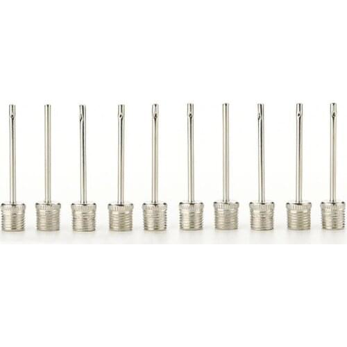 Stainless Steel Pump Pin Sports Ball Inflating Pump Needle For Football Basketball Soccer Inflatable Air Valve Adaptor 5/10pcs
