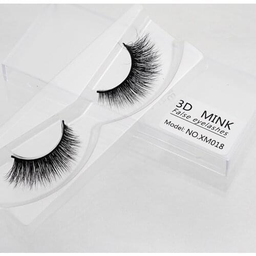 Mink Lashes 3D Mink False Eyelashes Long Lasting Lashes Natural Lightweight Mink Eyelashes Glitter Packaging New 1 Pair