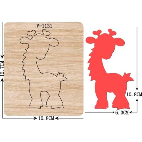 New giraffe wooden dies cutting dies for scrapbooking /Multiple sizes /V-1131