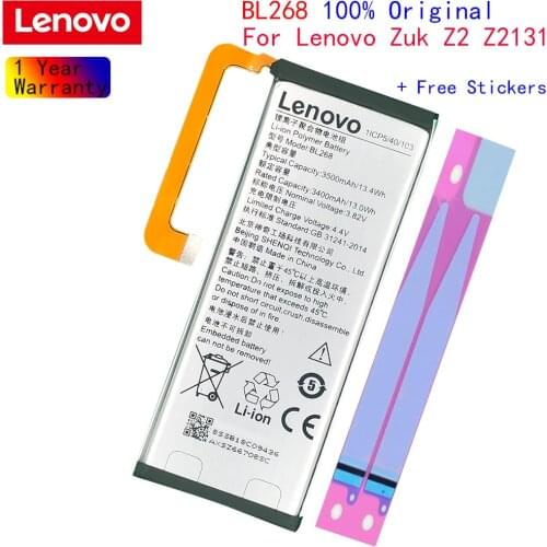 Original Lenovo BL268 battery for Lenovo zuk Z2 Z2131 Mobile phone replacement battery
