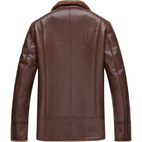 Coat Winter Jacket Wool Men Sheep Shearling Fur Coats Man Real Leather Jackets Plus Size Jaqueta De Couro 48-2960 YY606