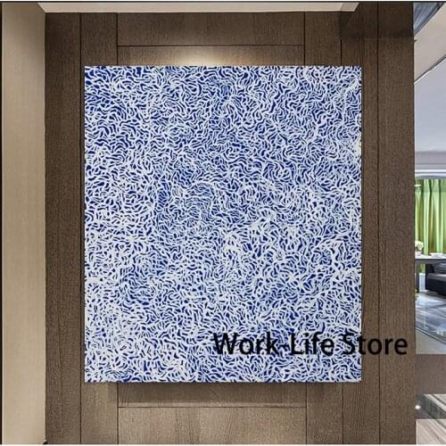 Posters and Prints Wall Art Kusama Yayoi Rain xt Painting for Living Room Home Decoration Oil Painting Canvas Wall Painting