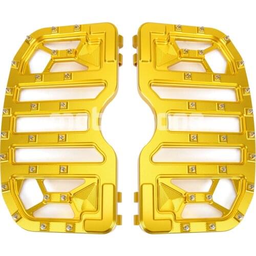 Chopper Bobber Style Wide MX Offroad Front Driver Bagger Floorboards with Non-Slip Traction for 1983-2019 Harley Touring