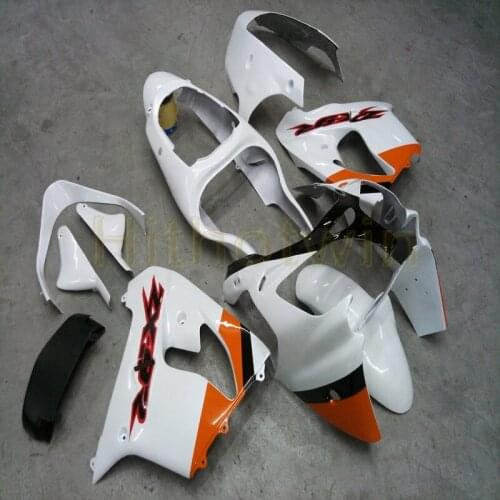 Custom motorcycle cowl for ZX-9R 2000 2001 ZX9R 00-01+Free bolts+orange white ABS motorcycle Fairings