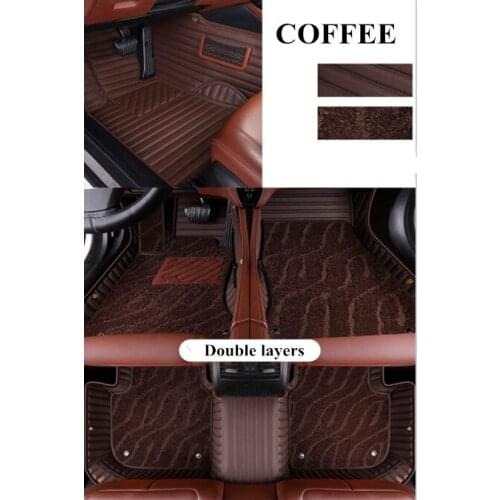 Custom special car floor mats for Hyundai Tucson 2020 waterproof double layers car carpets for Tucson 2019-2015