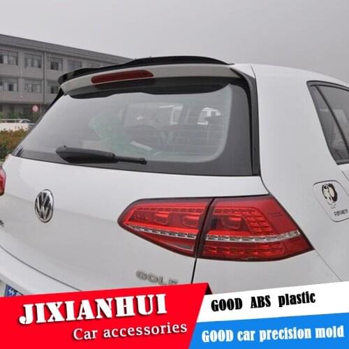 For Golf GTD Spoiler 2014-2018 Volkswagen Golf RLINE X Spoiler ABS plastic Material Car Rear Wing Color Rear Spoiler