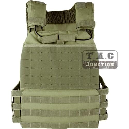 Tactical CrossFit Plate Carrier Adjustable Quick Release Combat Vest Shooting Outdoor Training Tactic Weighted Vest OD