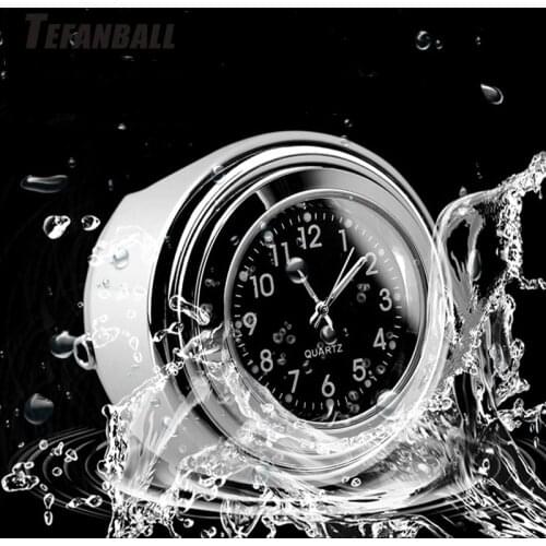 Universal Luminous Motorcycle Handlebar Digital Clock Bike Grip Mount Dial Watch Waterproof For Motorcycle Bicycle Accessories