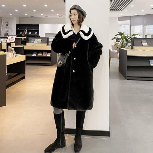 Womens Winter Jacket Faux Fur Coat Fur Coat Female Coat Winter Plush Blouse Womens Winter Sheepskin Coat Fur Coat Natural Fur