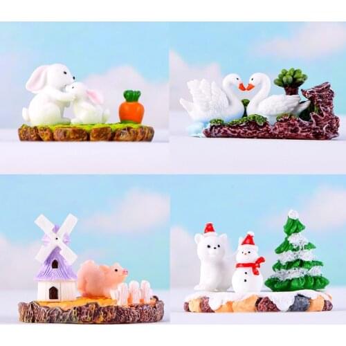 1 Set ( 3 PCs/Set) Ornaments Decorations Multicolor Carrot Rabbit Fashionable Tabletop Ornament 63mm X 32mm