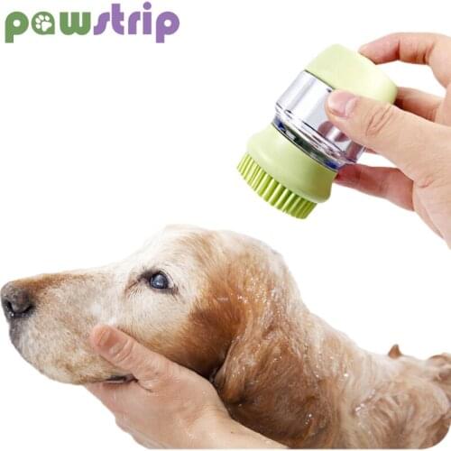 1Pc Dog Cat Bath Brush Silicone Pet SPA Shampoo Massage Comb Shower Hair Removal Comb For Dogs Cats Pets Cleaning Grooming Tools