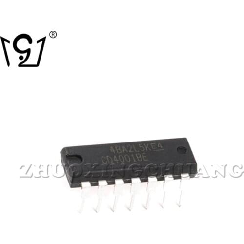 20PCS CD4001BE DIP-14 Four-two-input NOR gate directly inserted into chip