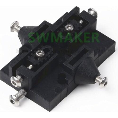 3pcs 3D injection molded parts delta for Reprap for Kossel Adjustable slide M3 M4 tackle bore distance 20x20mm moving block