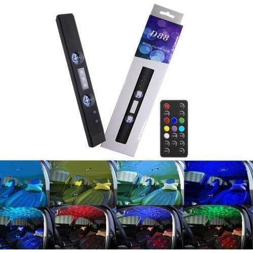 Auto Interior LED RGB Ambient Lamp For Home Party Car Decoration Outdoor Activities 7 Colors Changing DJ Lamp