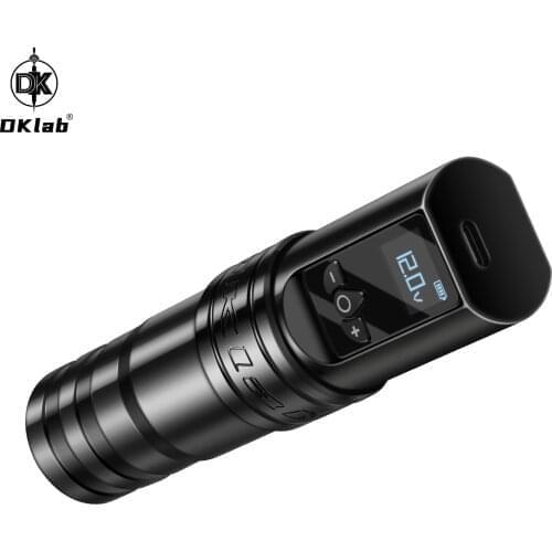 DKLAB PRO Wireless Tattoo Machine Pen Gun,Extra 2 Grips & Rca Connector,for Permanent Makeup,Coreless Motor,DK-W1 Pro