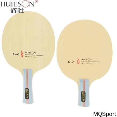 Huieson 7 Ply Hybrid Carbon Table Tennis Racket Blade with Big Central Ayous Wood for Fast Attack Loop killing Training X2