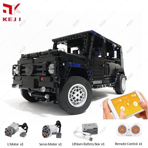 KEJI MOC-2425 G500 SUV AWD Wagon Car Model Building Blocks Bricks Classic Model Kids Boys Toys Kits Sets Gift
