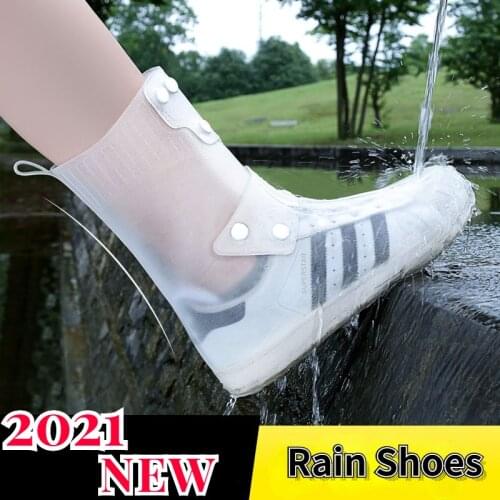 Hot Sell Rain Shoes Cover Mens and Womens Fashion Shoe Cover Waterproof, Non-slip, Thickened, Wear-resistant Silicone Rain Boots