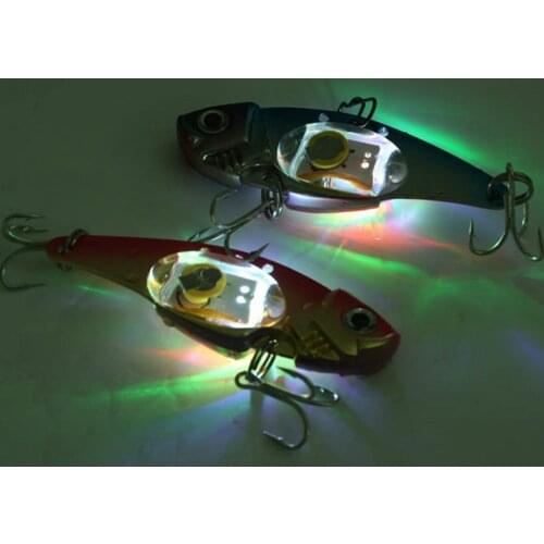 Mini LED Light Fishing Lure Illuminating Realistic Fish Shape Fishing Bait Deep Drop Fishing Underwater Light Attraction Lure