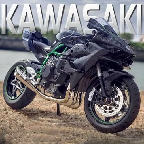 1:12 Alloy Motorcycle Kawasaki-H2R XDiavel Diecast Racing Motorcycle Model Toy Miniatures Sport Bike Toys for kids With Box