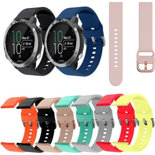 Soft Silicone Band Strap for Garmin Forerunner 645 645M 245 245M for Garmin Venu Sq Band With Fashional Colors 20mm