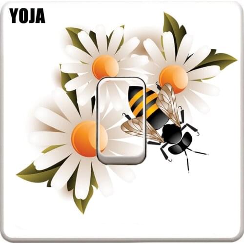 YOJA Bees And Flower Wall Sticker Home Decor Colour Switch Stickers 12ss0040