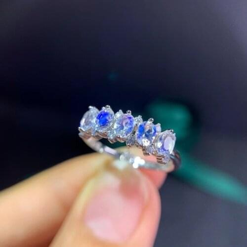 Natural Moonstone Jewelry for Women Wedding Rings Wedding Jewelry Hot Branch Ring Luxury