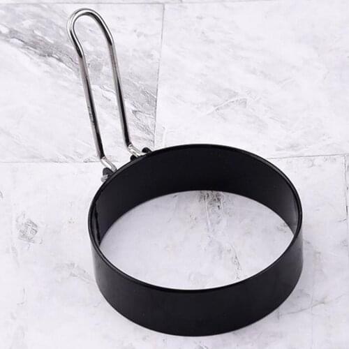 Stainless Steel Egg Ring with Anti-scald Handle Non Stick Coating Breakfast Tool for Eggs Frying/Shaping