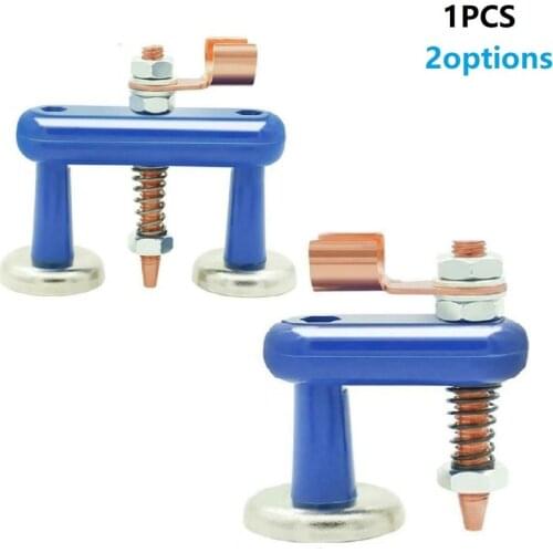 Single Double Support Head Ground Clamp Welding Magnet Head Magnetic Support Clamp Holder Fixture Strong Welder