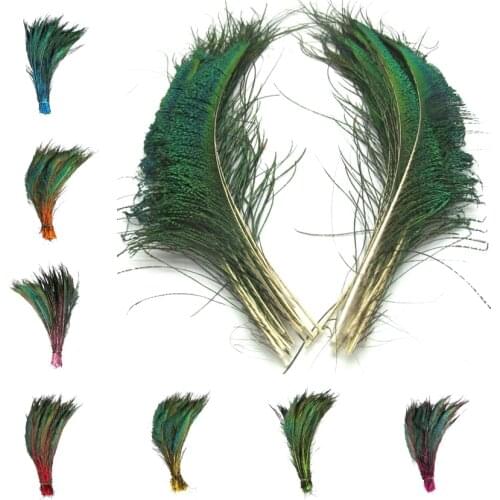 20pcs/Lot Peacock Feathers Wing 30-35cm/12-14" Peacock Decor Feather Decoration Natural Feathers for Crafts Carnaval Assesoires