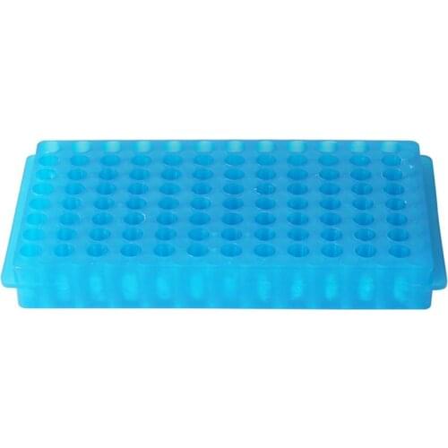 96 Holes Plastic Centrifugal Test Tube Rack 2 Side Bracket for 0.5ml/1.5ml Test Tube Laboratory Analysis Equipment 1Pc